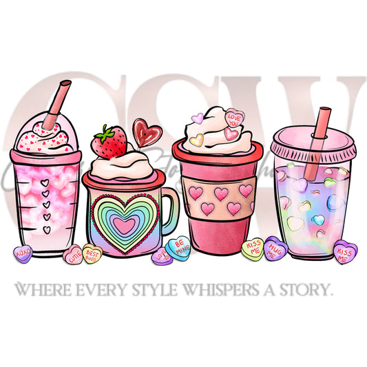 Lovely Cups Collection, Heat Transfers