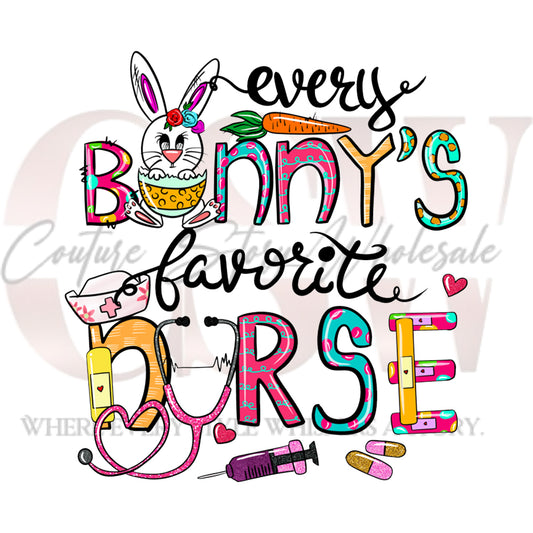 Every Bunny's Favorite Nurse, Heat Transfers