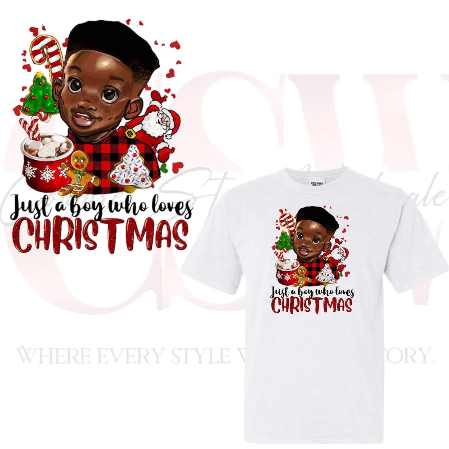 This Boy Loves Christmas, Heat Transfers