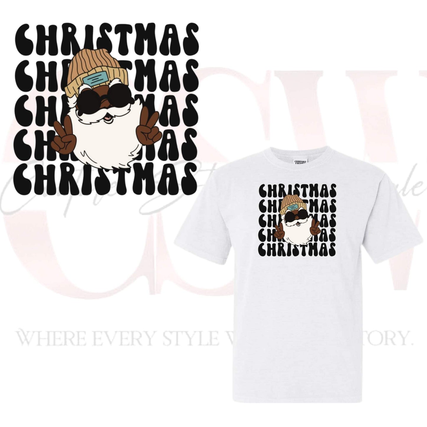 Chill Santa Christmas, Heat Transfers