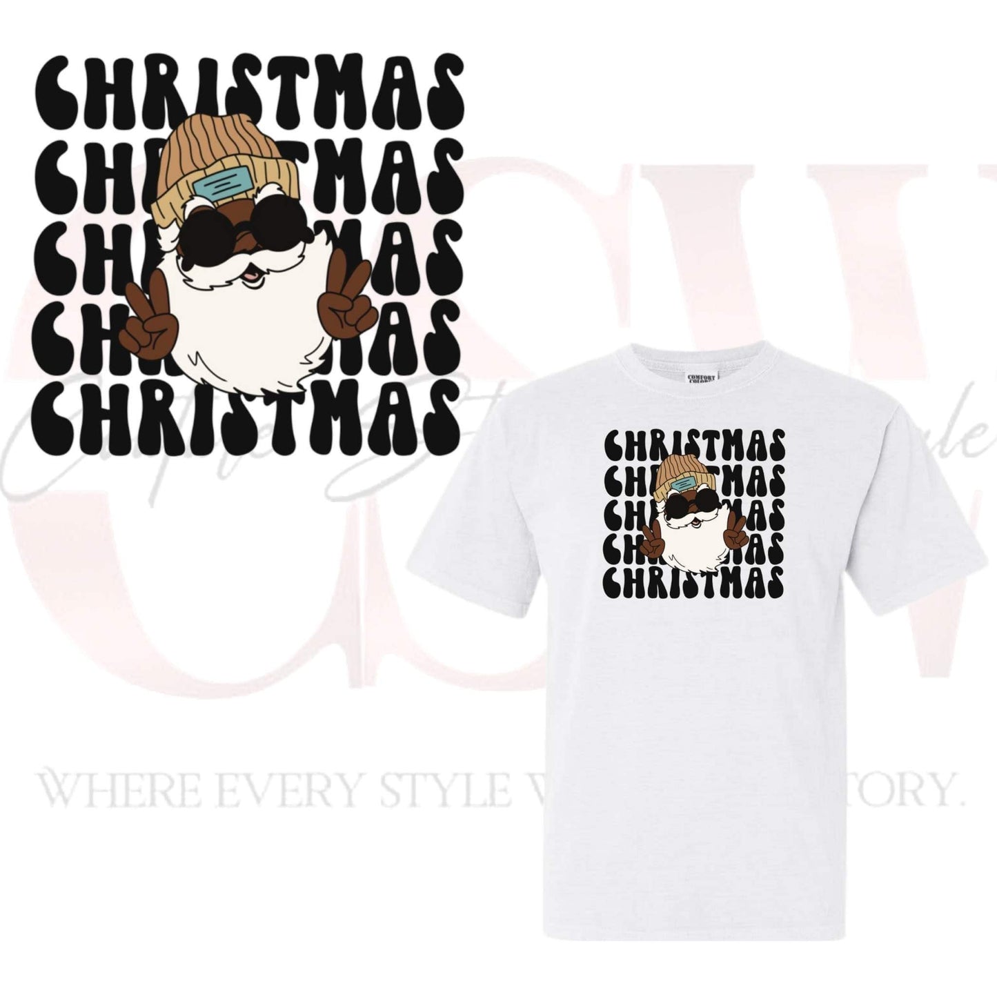 Chill Santa Christmas,Tee