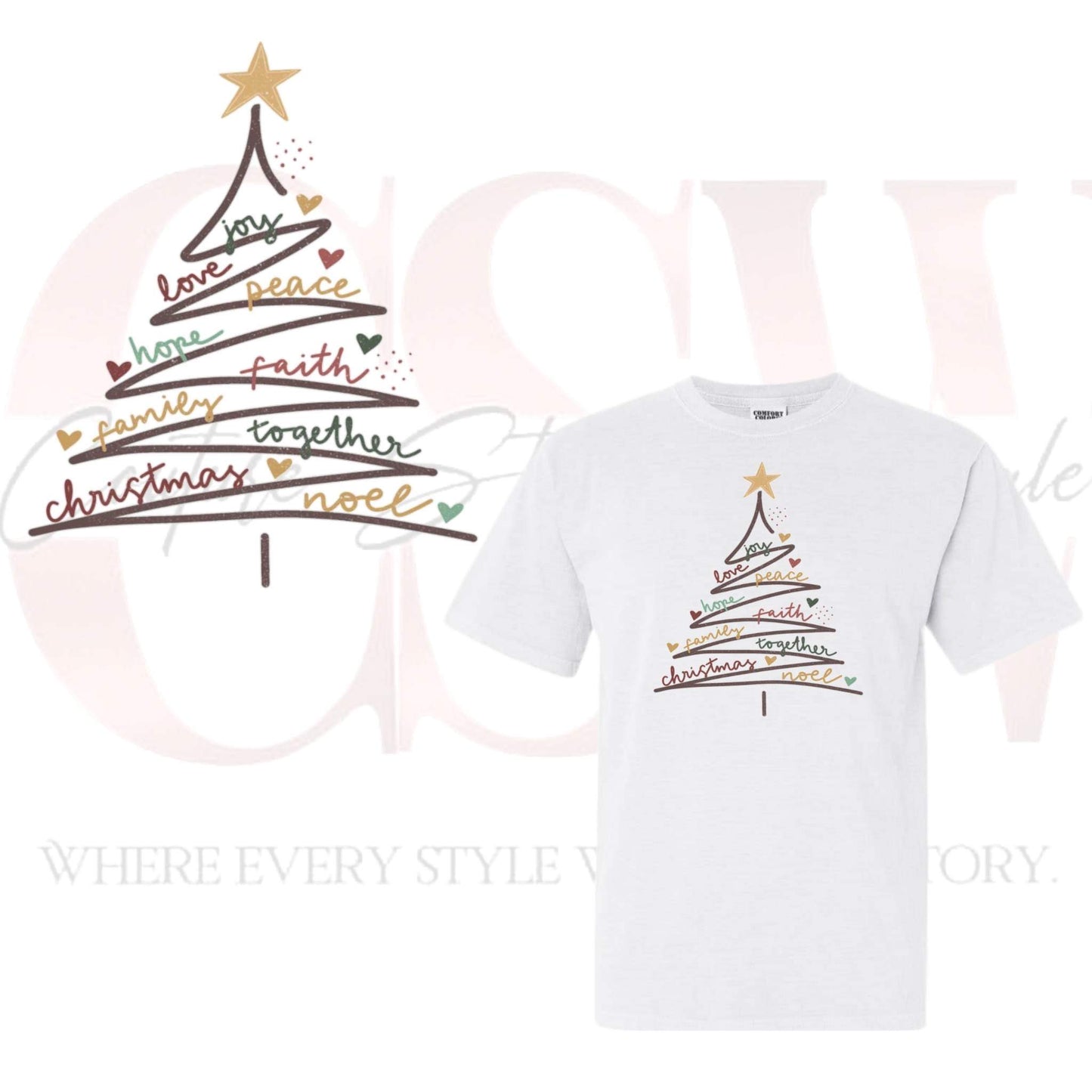 Joyous Christmas Tree, Heat Transfer