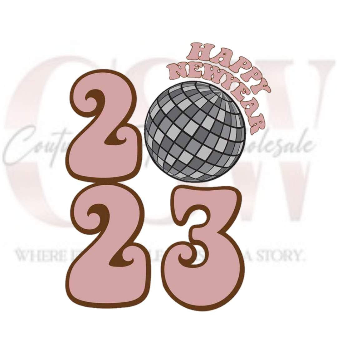 2023 Retro Disco Ball, Heat Transfers