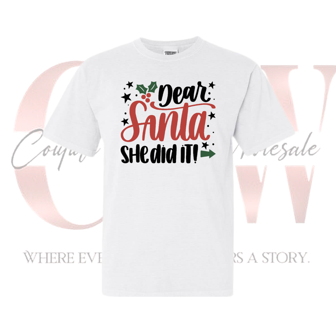She Did It Santa! Heat Transfers