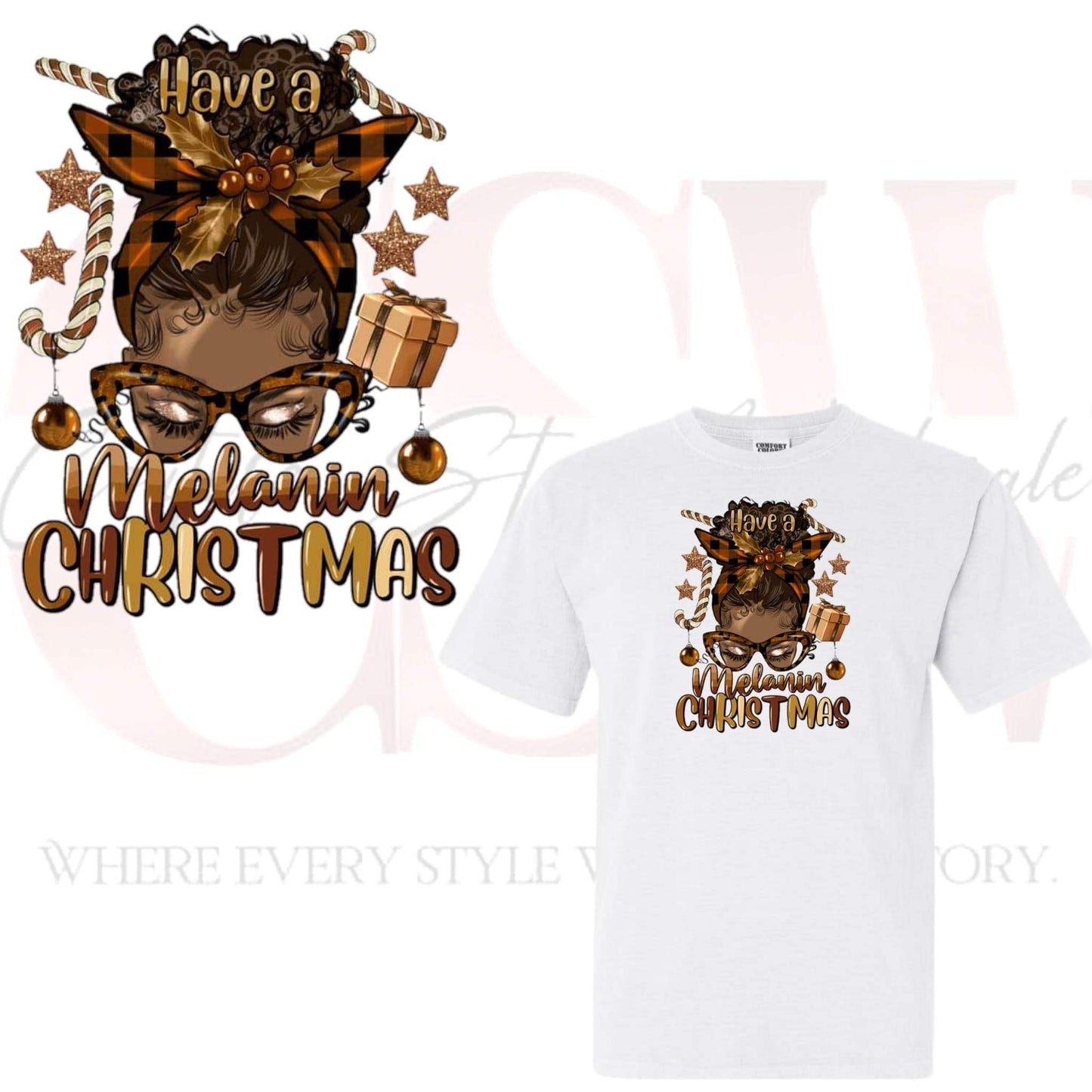 Have A Melanin Christmas, Heat Transfers