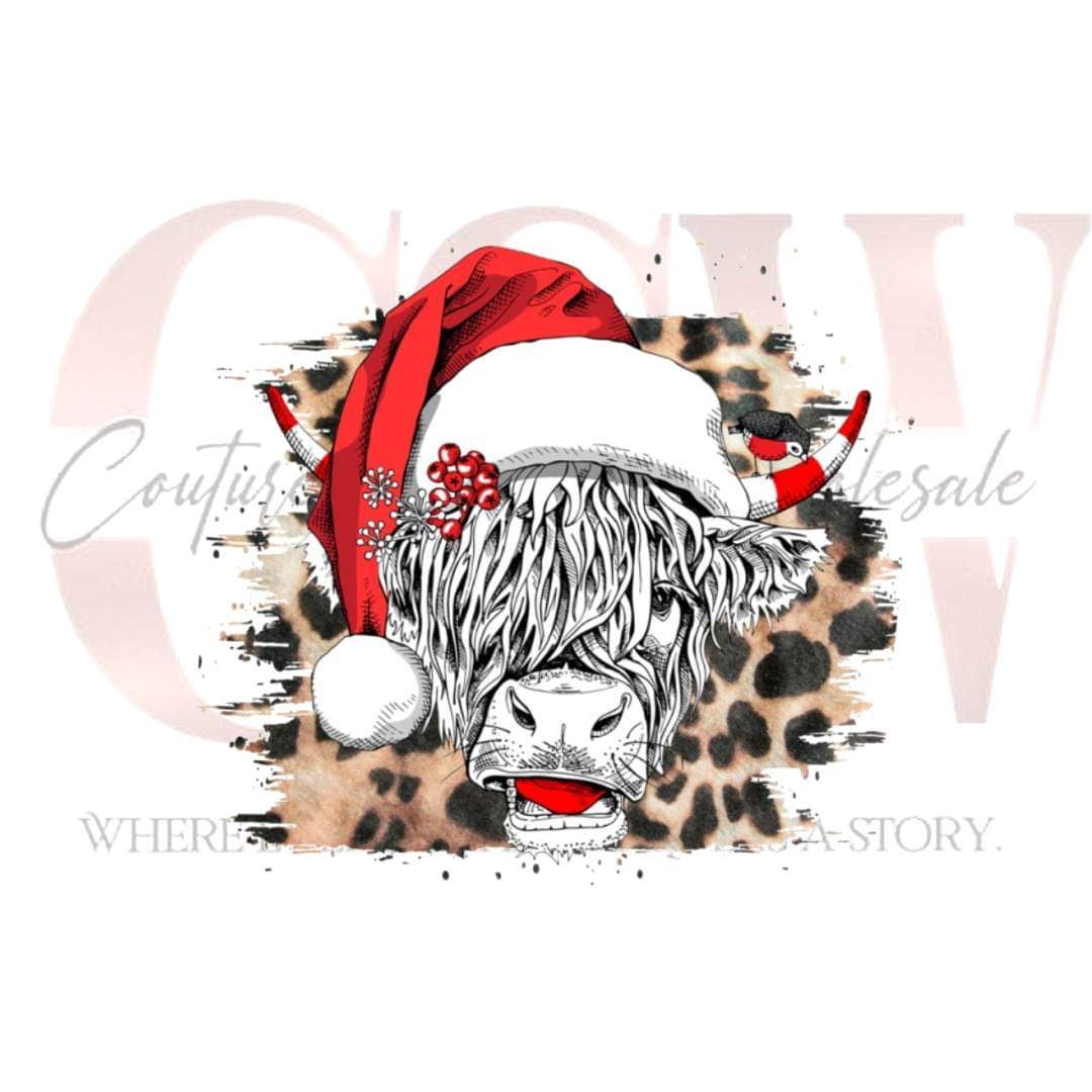 Christmas Boho Bull, Tee
