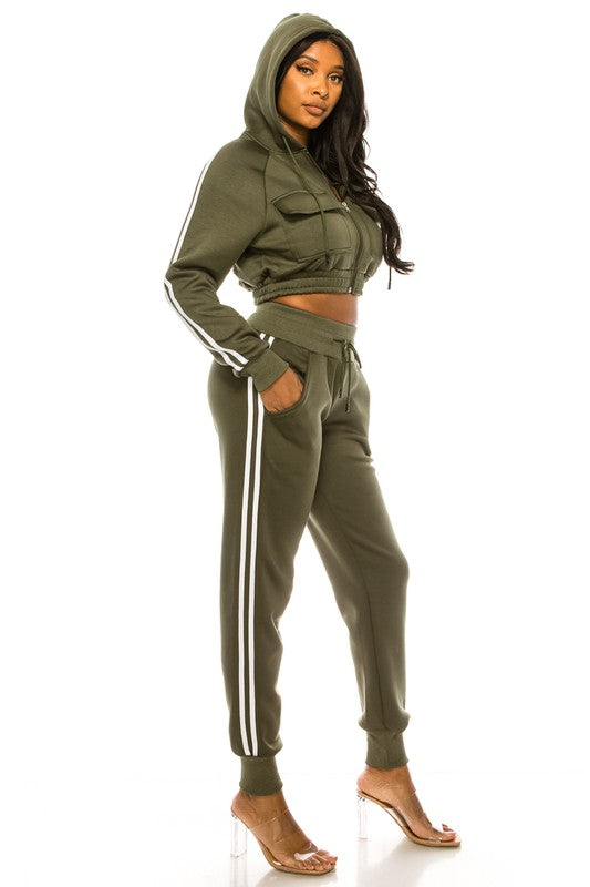 Olive Chill Jogger Set