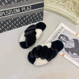 Stylish Fur Slides